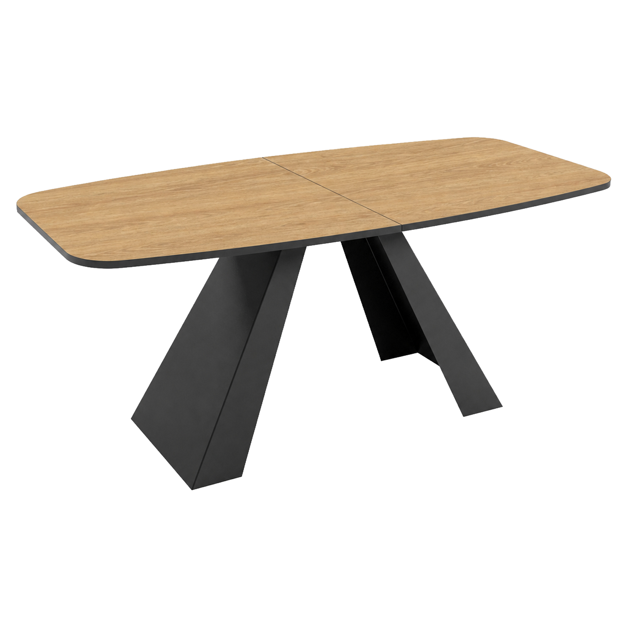Spisebord Udtrækkeligt Ligna Naturlig Hikora-Eg 160/198 cm