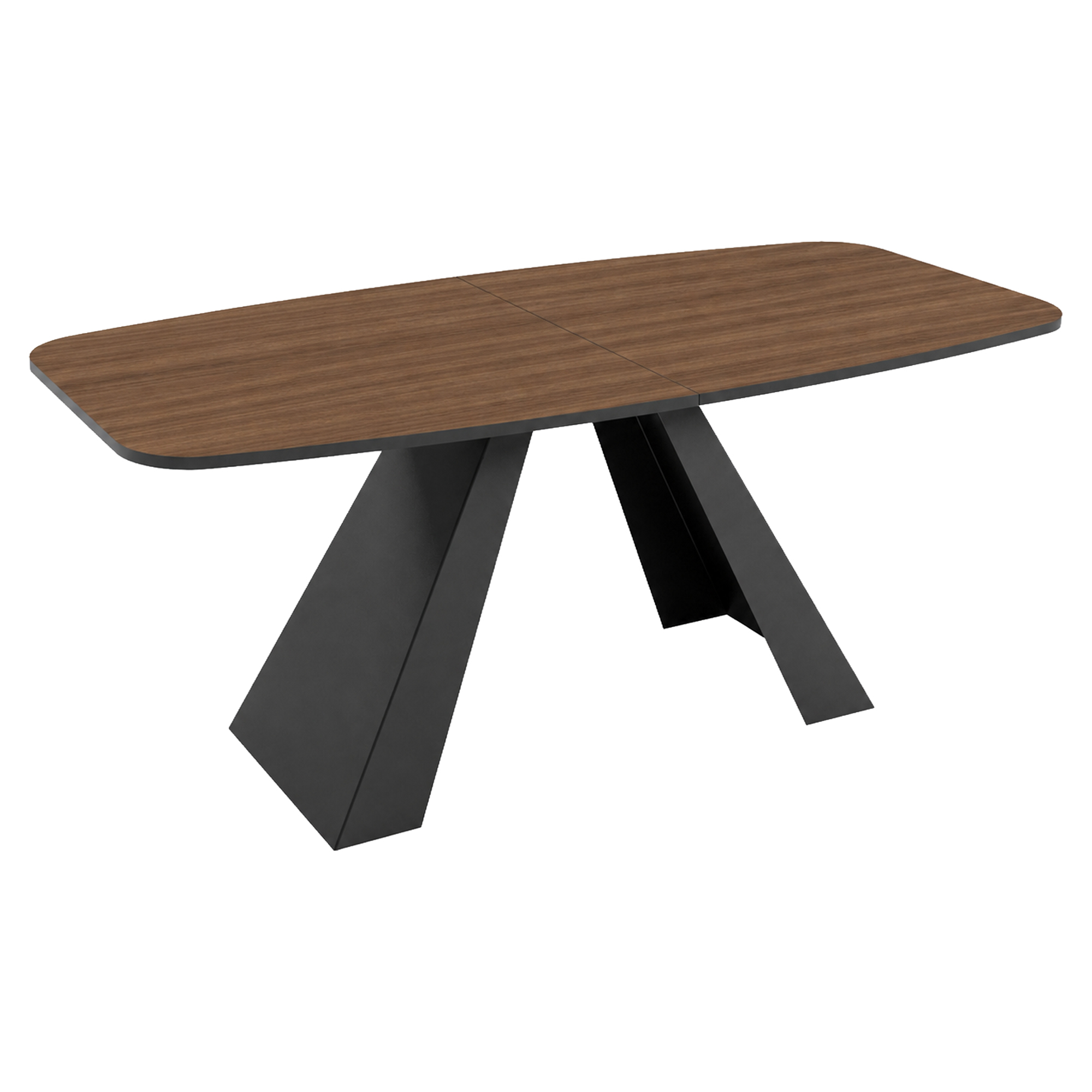 Spisebord Udtrækkeligt Ligna Franklin Tobaksvalnød 160/198 cm
