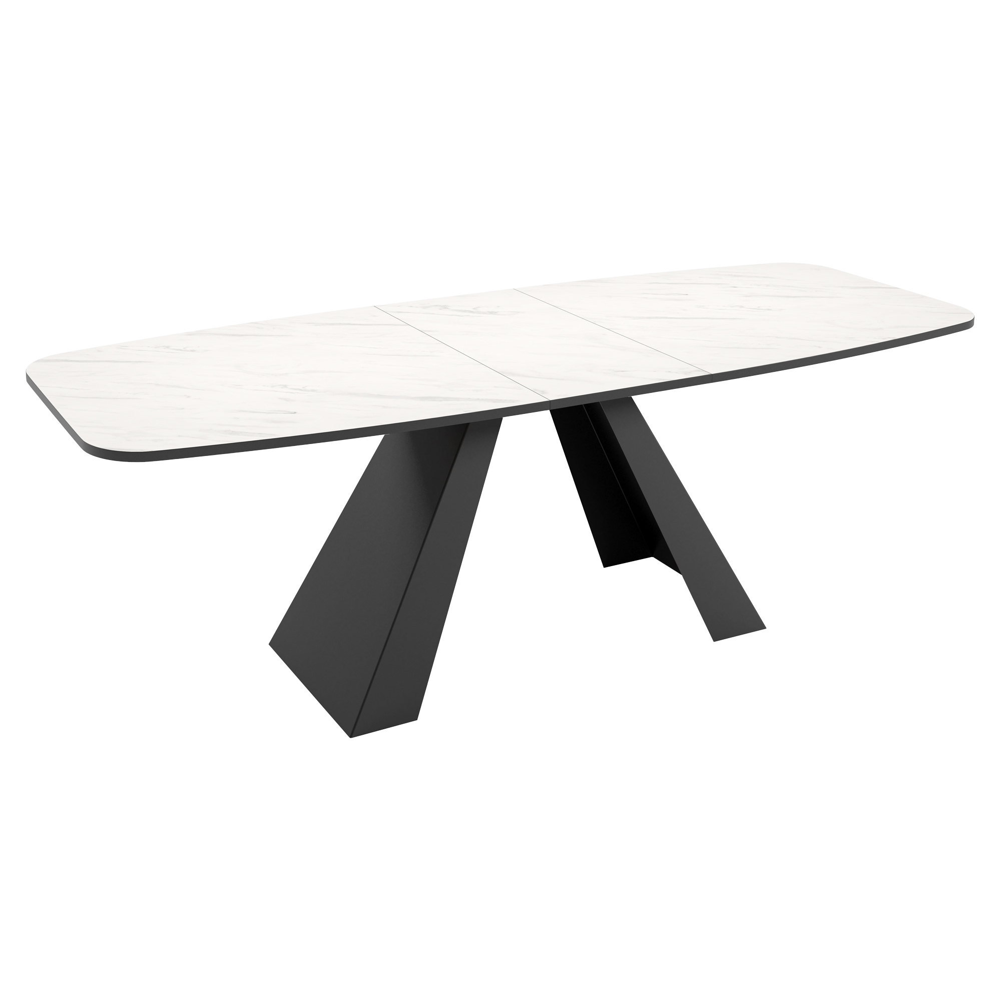 Spisebord Udtrækkeligt Ligna Bianco Marmor 180/218 cm