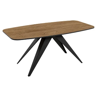 Spisebord Udtrækkeligt <strong>Arbora</strong>  Mørk Lefkas-Eg 160/198 cm