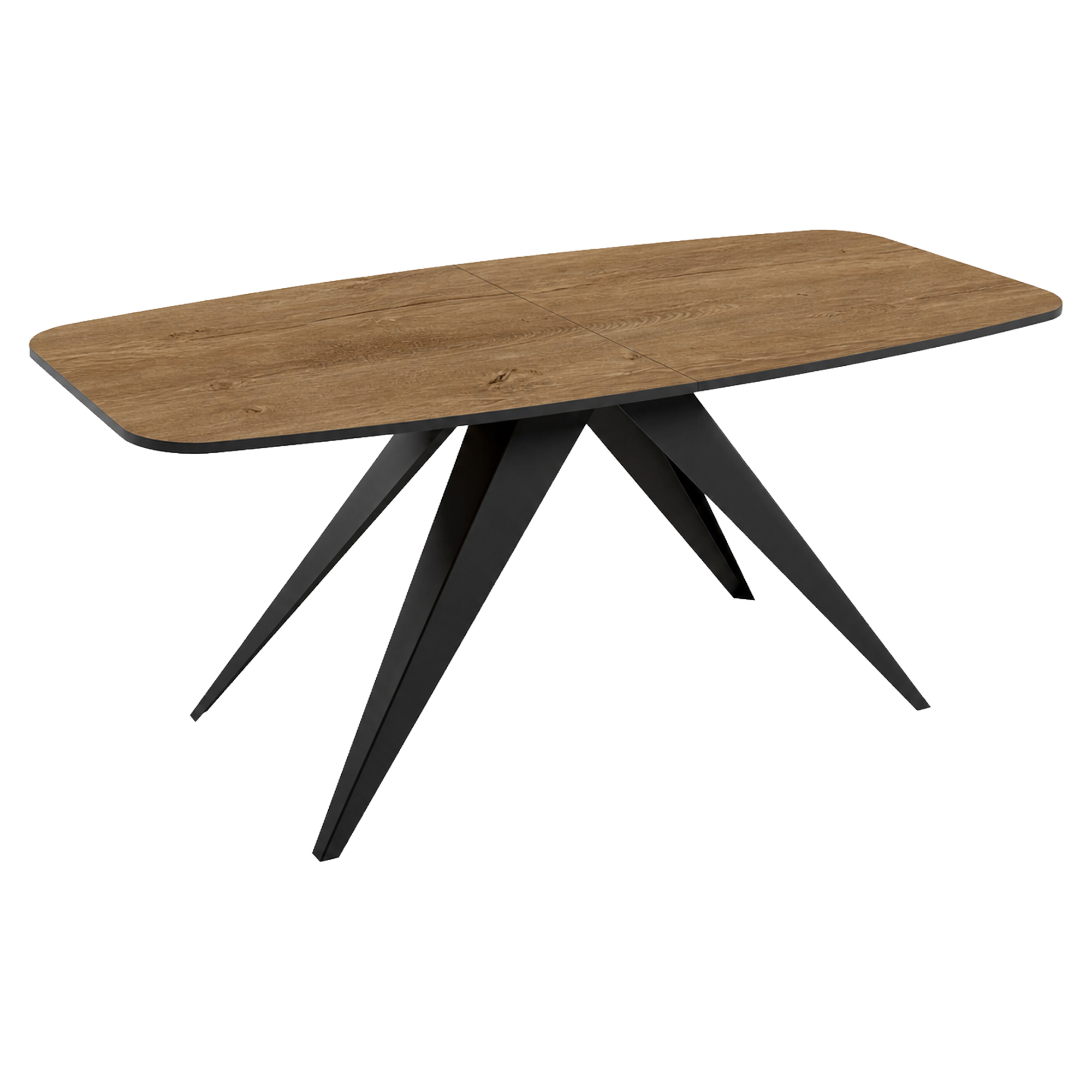 Spisebord Udtrækkeligt Arbora Mørk Lefkas-Eg 160/198 cm