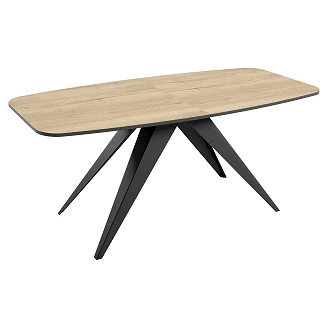 Spisebord Udtrækkeligt <strong>Arbora</strong>  Naturlig Halifax-Eg 160/198 cm