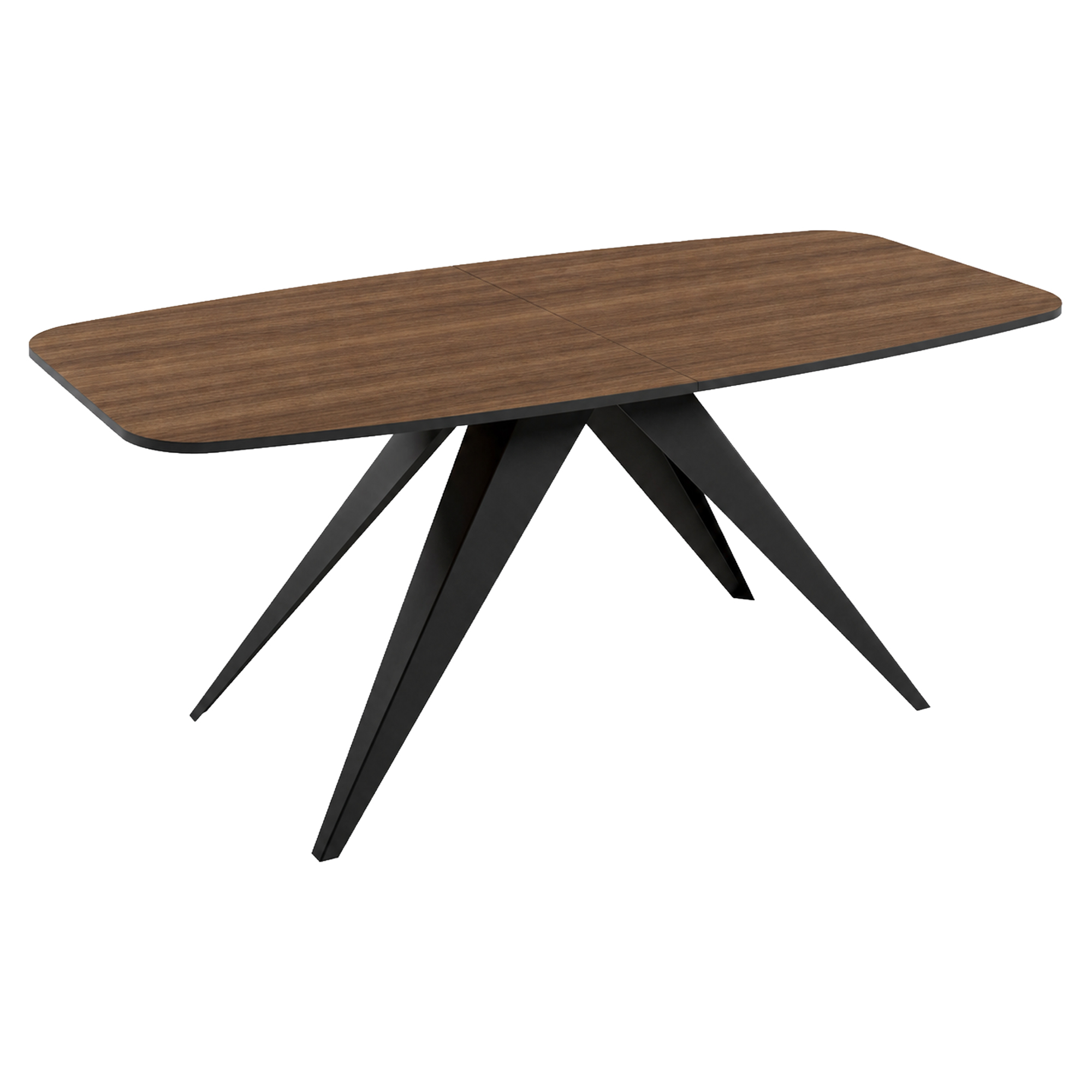 Spisebord Udtrækkeligt Arbora Franklin Tobaksvalnød 160/198 cm