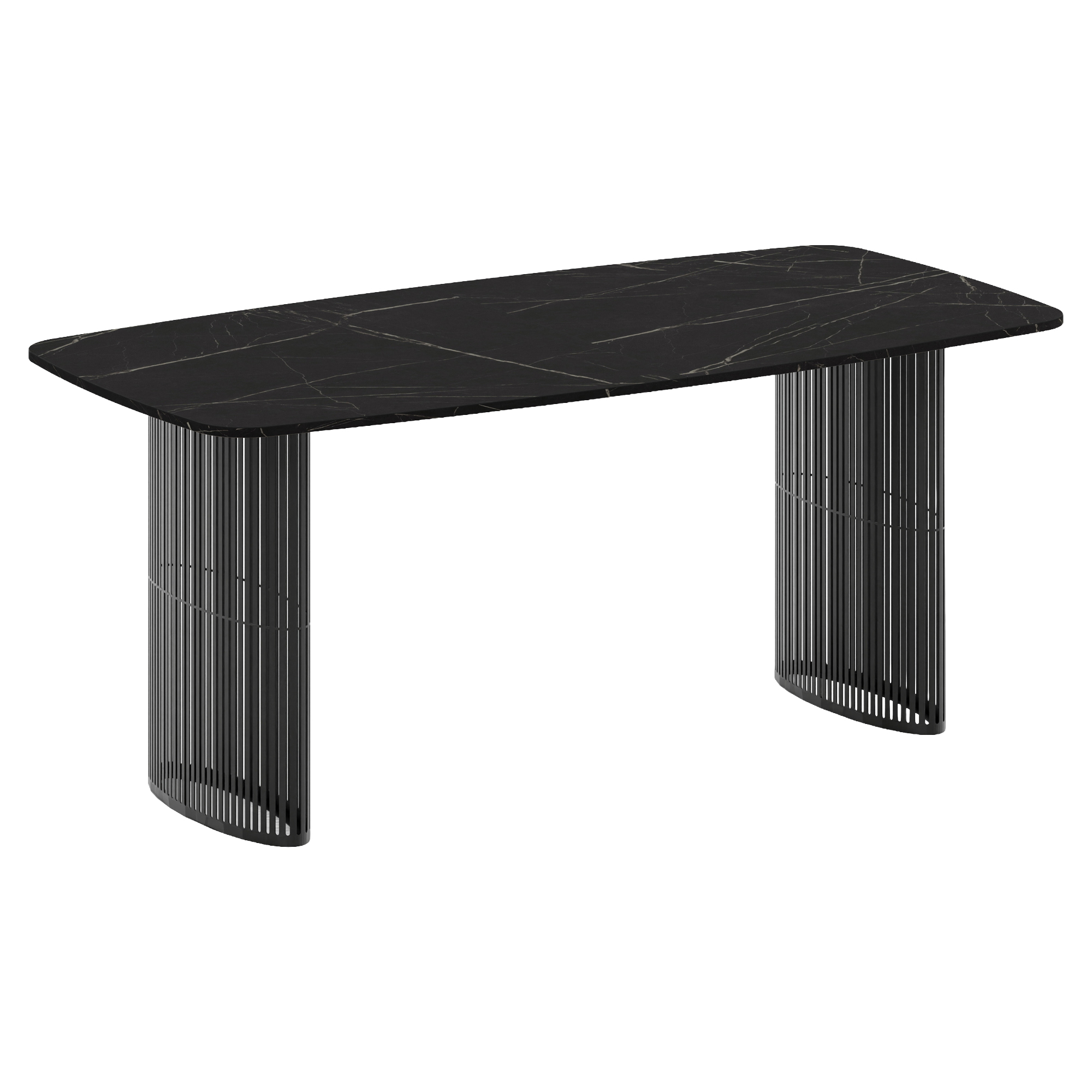 Spisebord Udtrækkeligt Bosque Sort Grigia Pietra 160/236 cm