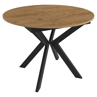 Spisebord Udtrækkeligt <strong>Ethnicraft</strong>  Mørk Lefkas-Eg Ø100/138 cm