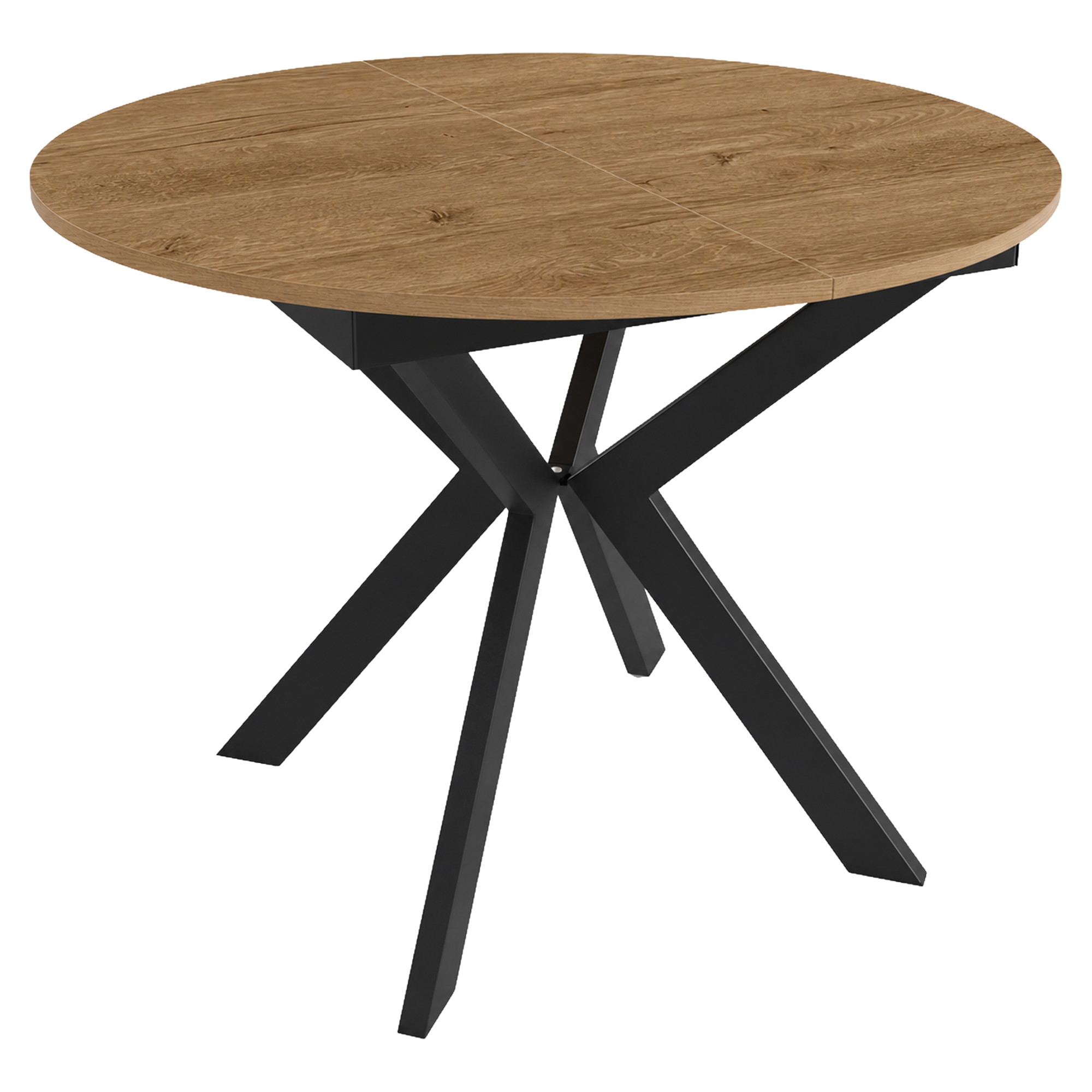 Spisebord Udtrækkeligt Ethnicraft Mørk Lefkas-Eg Ø100/138 cm