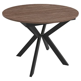 Spisebord Udtrækkeligt <strong>Ethnicraft</strong>  Italiensk Valnød Ø100/138 cm