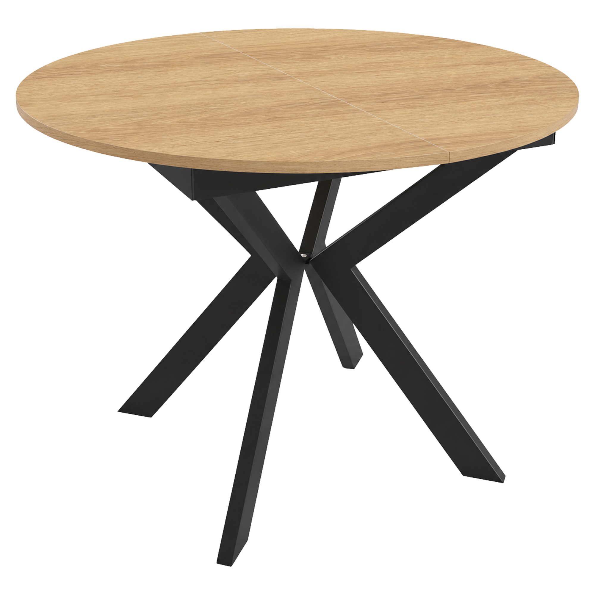 Spisebord Udtrækkeligt Ethnicraft Naturlig Hikora-Eg Ø100/138 cm
