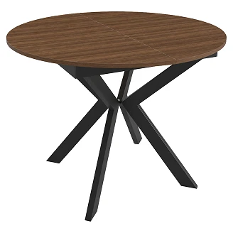 Spisebord Udtrækkeligt <strong>Ethnicraft</strong>  Franklin Tobaksvalnød Ø100/138 cm
