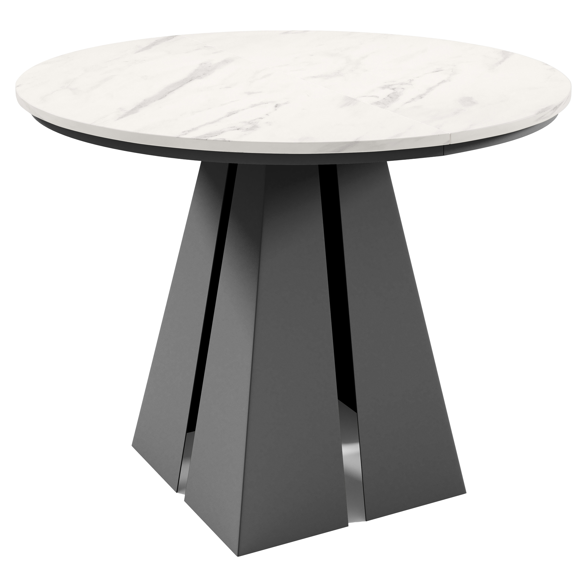 Spisebord Udtrækkeligt Dain Bianco Marmor Ø120/196 cm