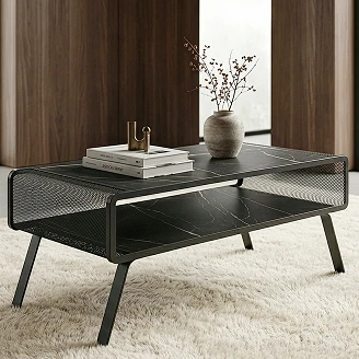 Sofabord <strong>Valdivia</strong>  Sort Grigia Pietra 120 cm