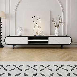 TV-Bord <strong>Yukon</strong>  Bianco Marmor 180 cm