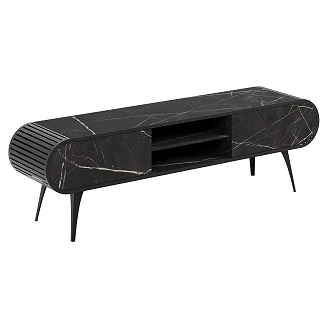 TV-Bord <strong>Yukon</strong>  Sort Grigia Pietra 180 cm