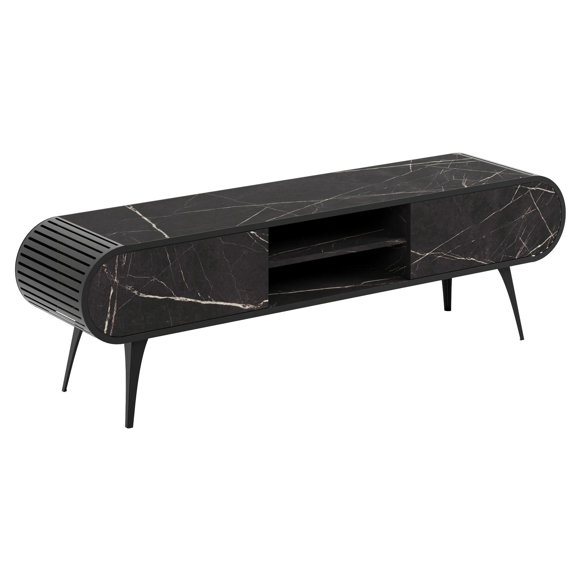 TV-Bord Yukon Sort Grigia Pietra 180 cm