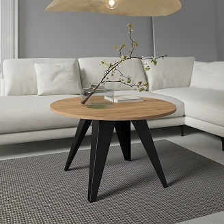 Sofabord <strong>Tarim</strong>  Gylden Craft-Eg Ø75 cm