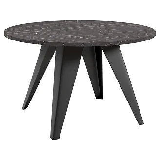 Sofabord <strong>Tarim</strong>  Sort Grigia Pietra Ø75 cm