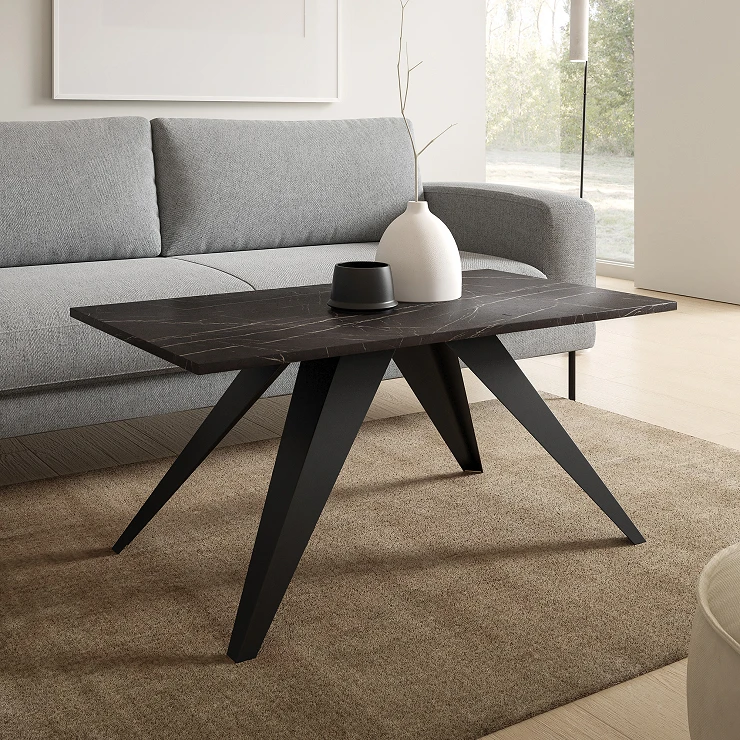 Sofabord Iriri Sort Grigia Pietra 120x60 cm