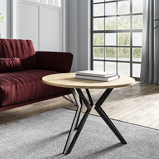 Sofabord <strong>Nordvik</strong>  Gylden Craft-Eg Ø75 cm