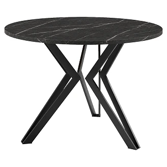 Sofabord <strong>Nordvik</strong>  Sort Grigia Pietra Ø75 cm