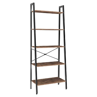 Hylle <strong>Westline</strong>  Brun Tre, Svart 164 cm