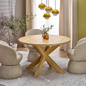Spisebord <strong>Murzen</strong>  Natur Ø120 cm