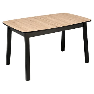 Spisebordforlengelse <strong>Lynden</strong>  Artisan Oak, Svart 130x80 cm
