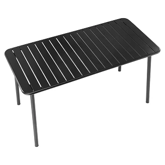 Hagebord <strong>Boxen</strong>  Svart 140x70 cm