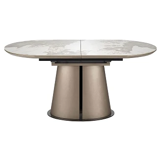 Spisebordforlengelse <strong>Rovni</strong>  Beige Marmor, Cappuccino 160x90 cm