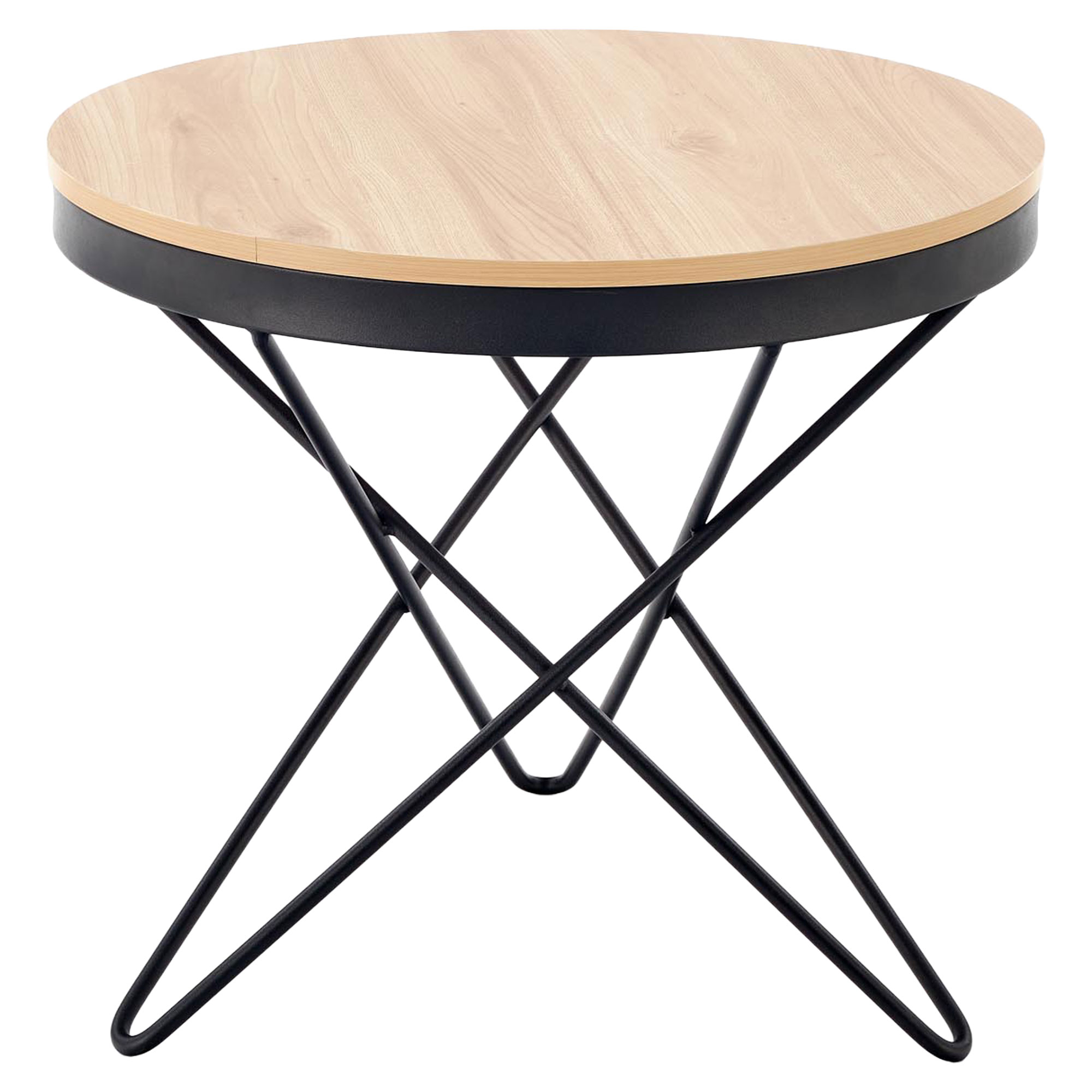 Salongbord Leyvon Naturlig, Svart 60x60 cm