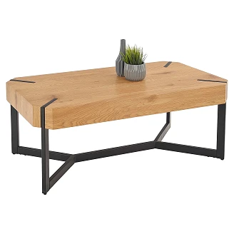 Salongbord <strong>Laven</strong>  Gyllen Eik, Svart 110x60 cm
