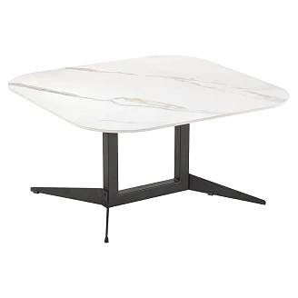 Salongbord <strong>Nayla</strong>  Hvit Marmor 80x80 cm
