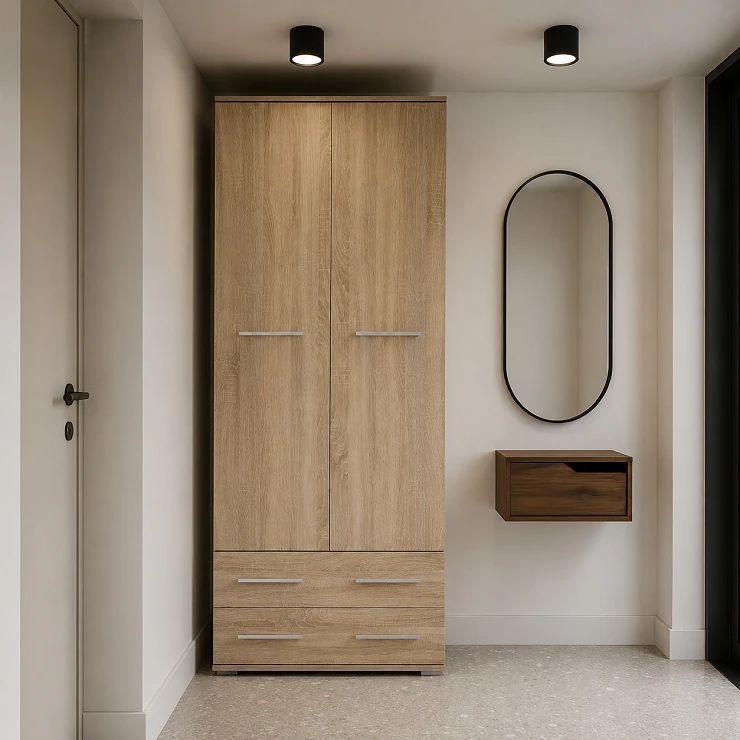 Garderobe Ustex Sonoma Eik 40x77 cm
