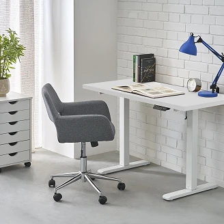 Skrivebord Elmre Hvit, Hvit 60x120 cm