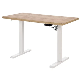 Skrivebord Elmre Artisan Oak, Hvit 60x120 cm