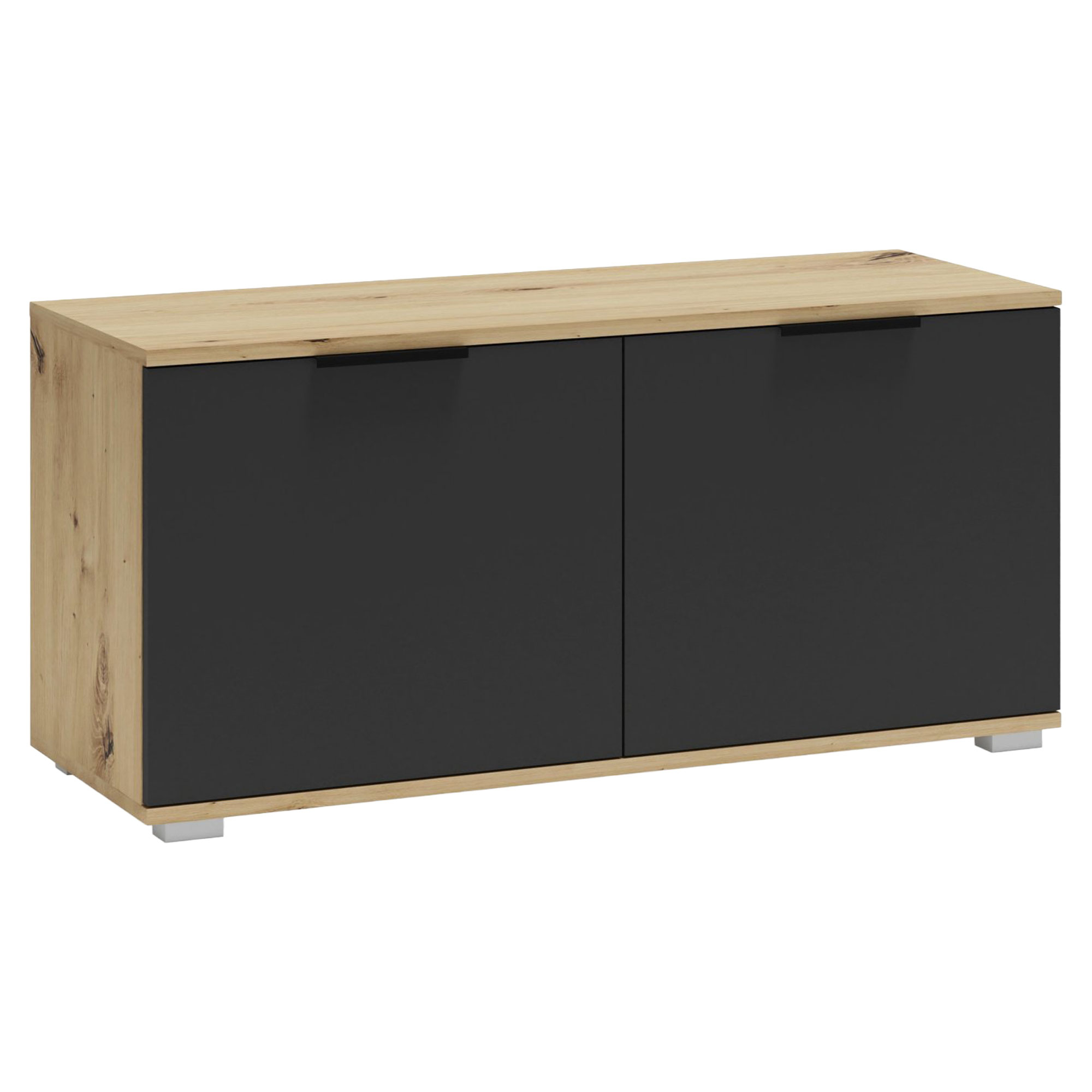 Skohylle Rogen Hantverks Eik, Antrasitt 38x100 cm