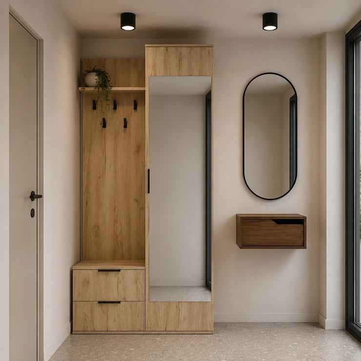 Garderobe Kevlor Gull Eik 45x100 cm
