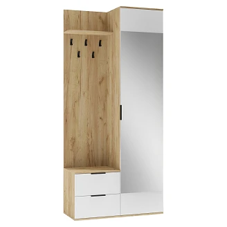 Garderobe <strong>Kevlor</strong>  Gull Eik, Hvit 45x100 cm