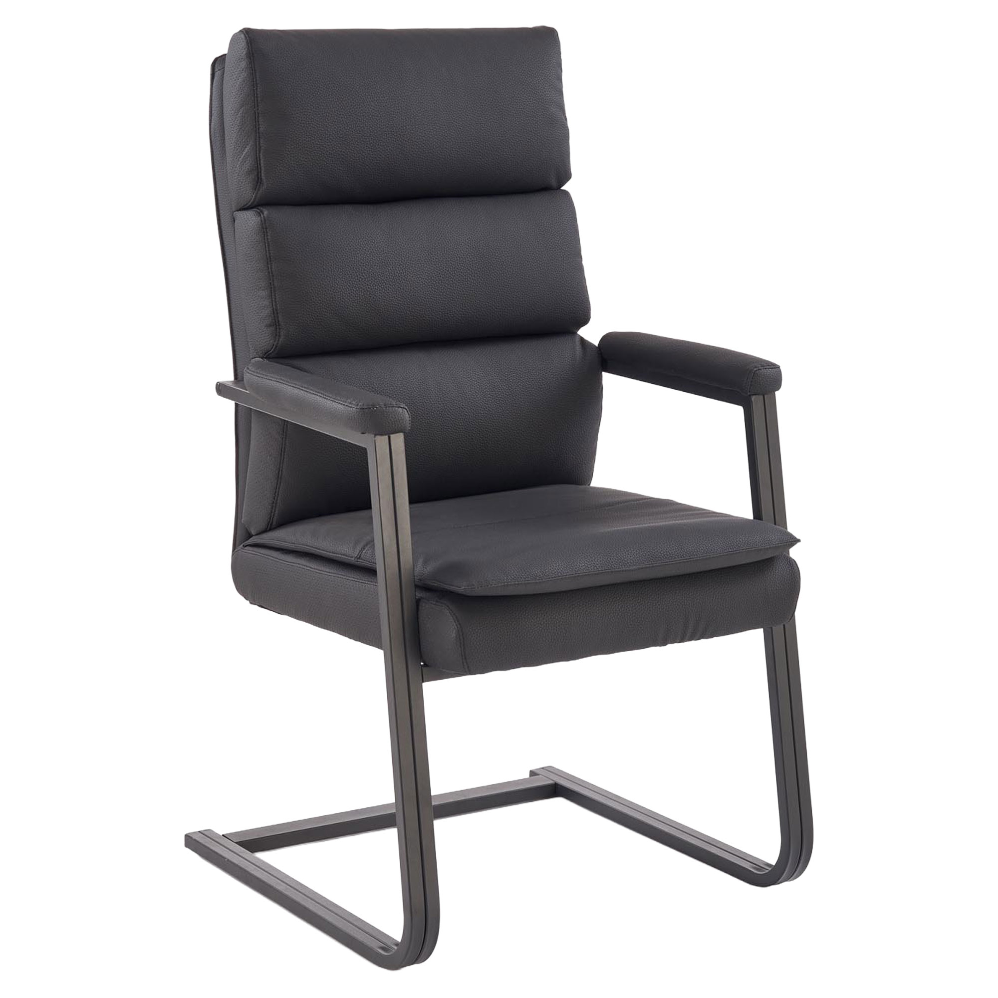 Stol med Armlener Orensis Svart 70x63 cm