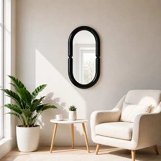 Speil <strong>Penvix</strong>  Svart 50x80 cm