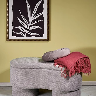 Puff <strong>Vyvon</strong>  Grå 45x95 cm