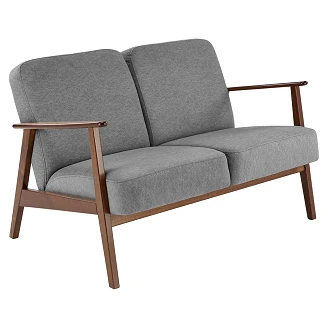 Sofa <strong>Genox</strong>  Grå, Mørk Valnøtt 77x120 cm
