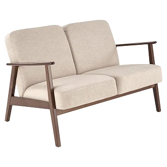 Sofa <strong>Genox</strong>  Beige, Mørk Valnøtt 77x120 cm