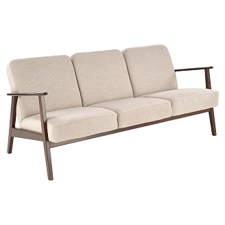 Sofa <strong>Genox</strong>  Beige, Mørk Valnøtt 77x175 cm