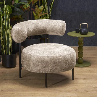 Lenestol <strong>Luven</strong>  Beige 82x90 cm