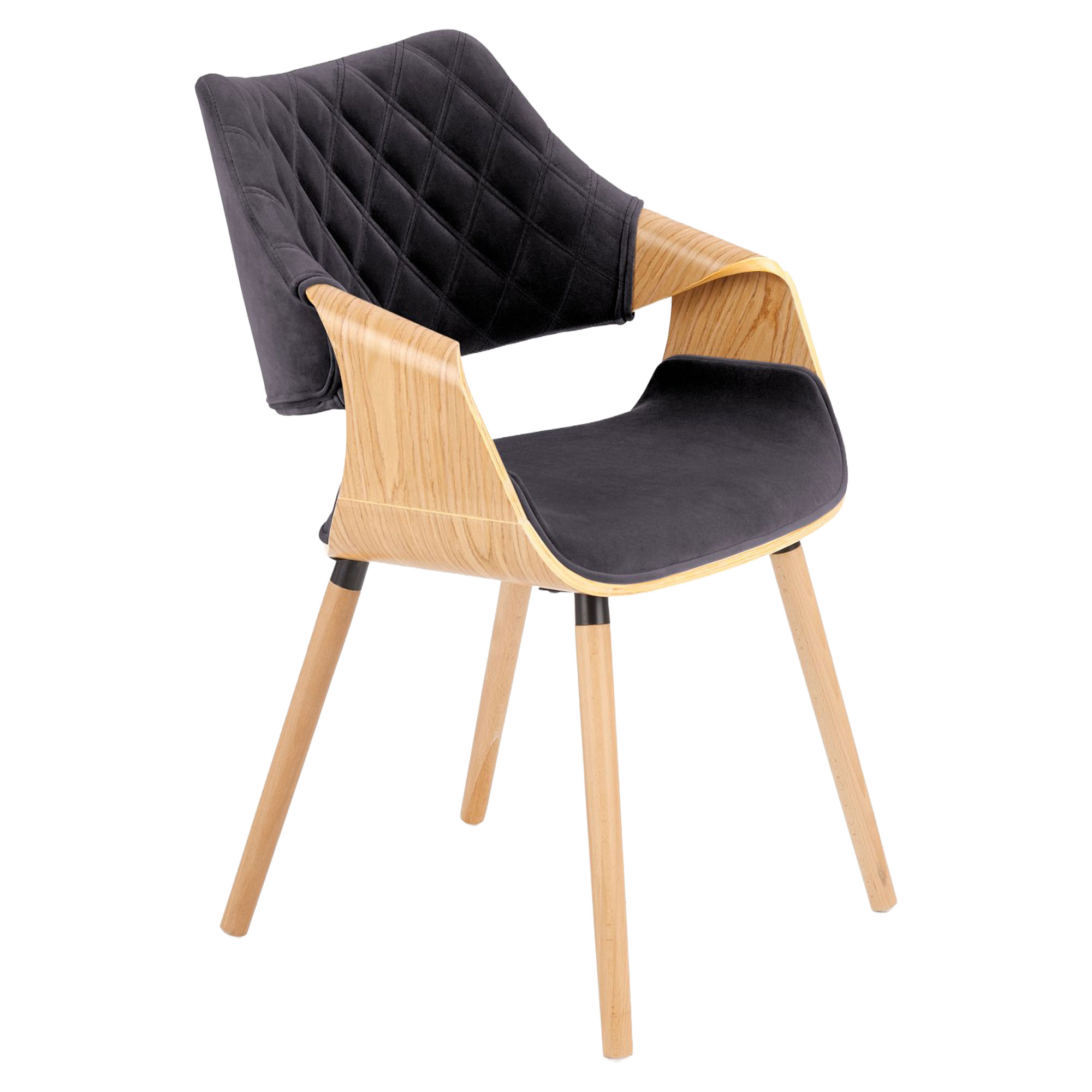 Stol Dargo Natur, Svart 55x56 cm