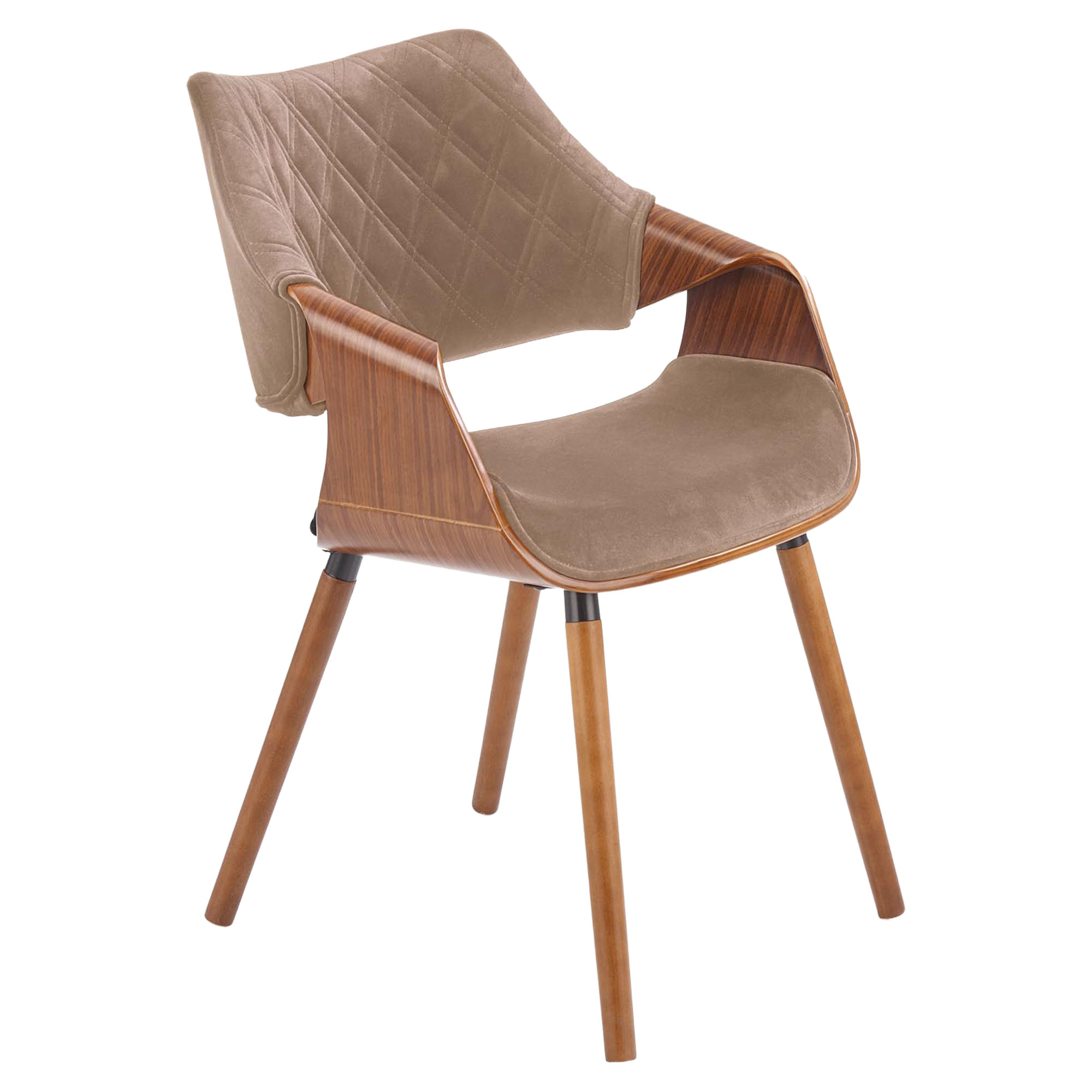Stol Dargo Valnøtt, Beige 55x56 cm