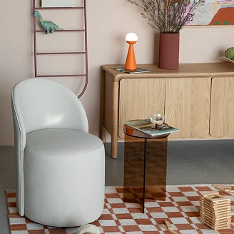 Zuiver Stol med Armlener <strong>Plush</strong>  Beige