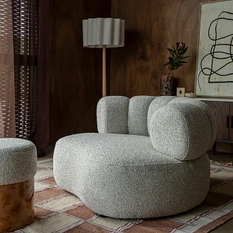 Dutchbone Stol med Armlener <strong>Duvane</strong>  Beige