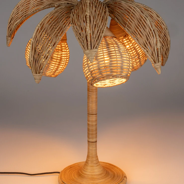 Dutchbone Bordlampe Palmtree Natur