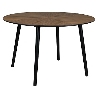Dutchbone Spisebord <strong>Clover</strong> Valnøtt Ø120 cm